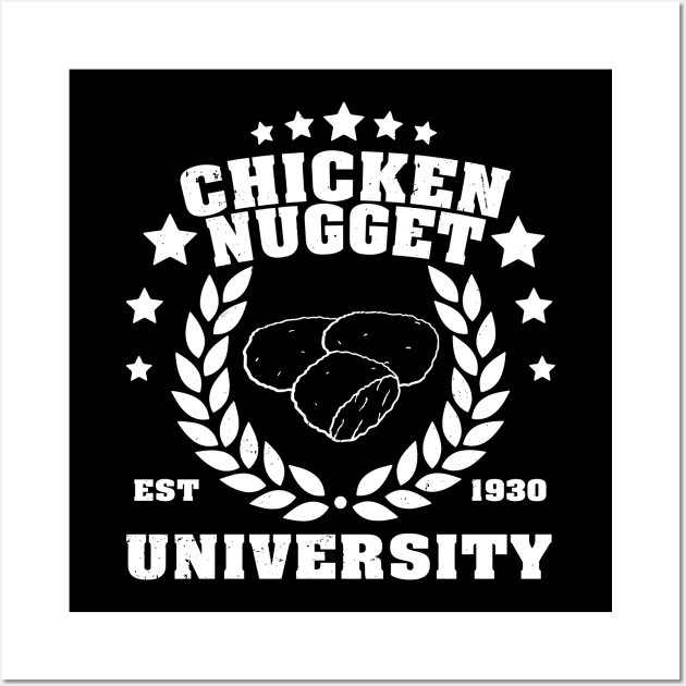 Urban Crunch Chronicles Chicken Nugget University Tee Extravaganza Wall Art by Northground